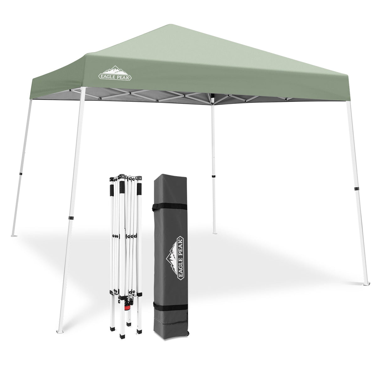 Slant Leg Pop up Canopy Tent, 10x10 Base 8x8 Top - Eagle Peak Custom Canopy Tent