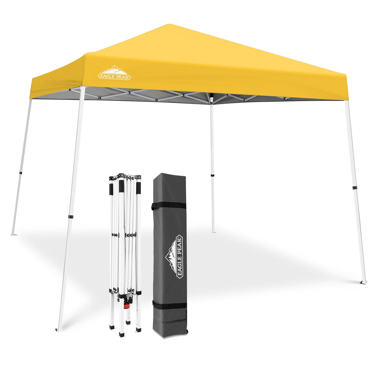 Slant Leg Pop up Canopy Tent, 10x10 Base 8x8 Top - Eagle Peak Custom Canopy Tent