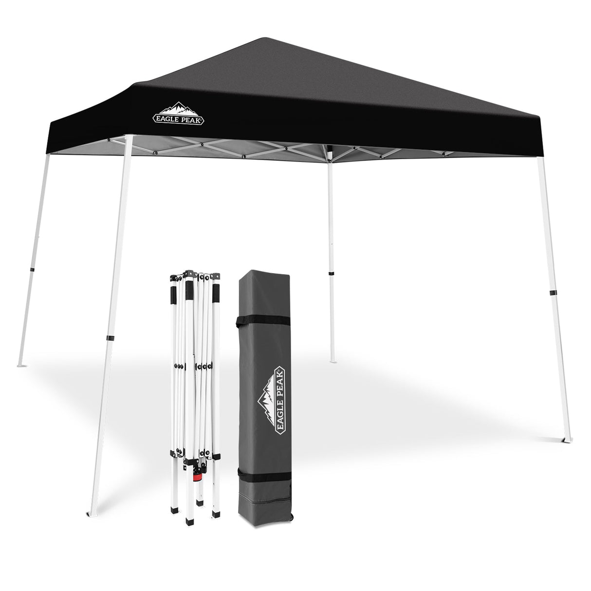 Slant Leg Pop up Canopy Tent, 10x10 Base 8x8 Top - Eagle Peak Custom Canopy Tent