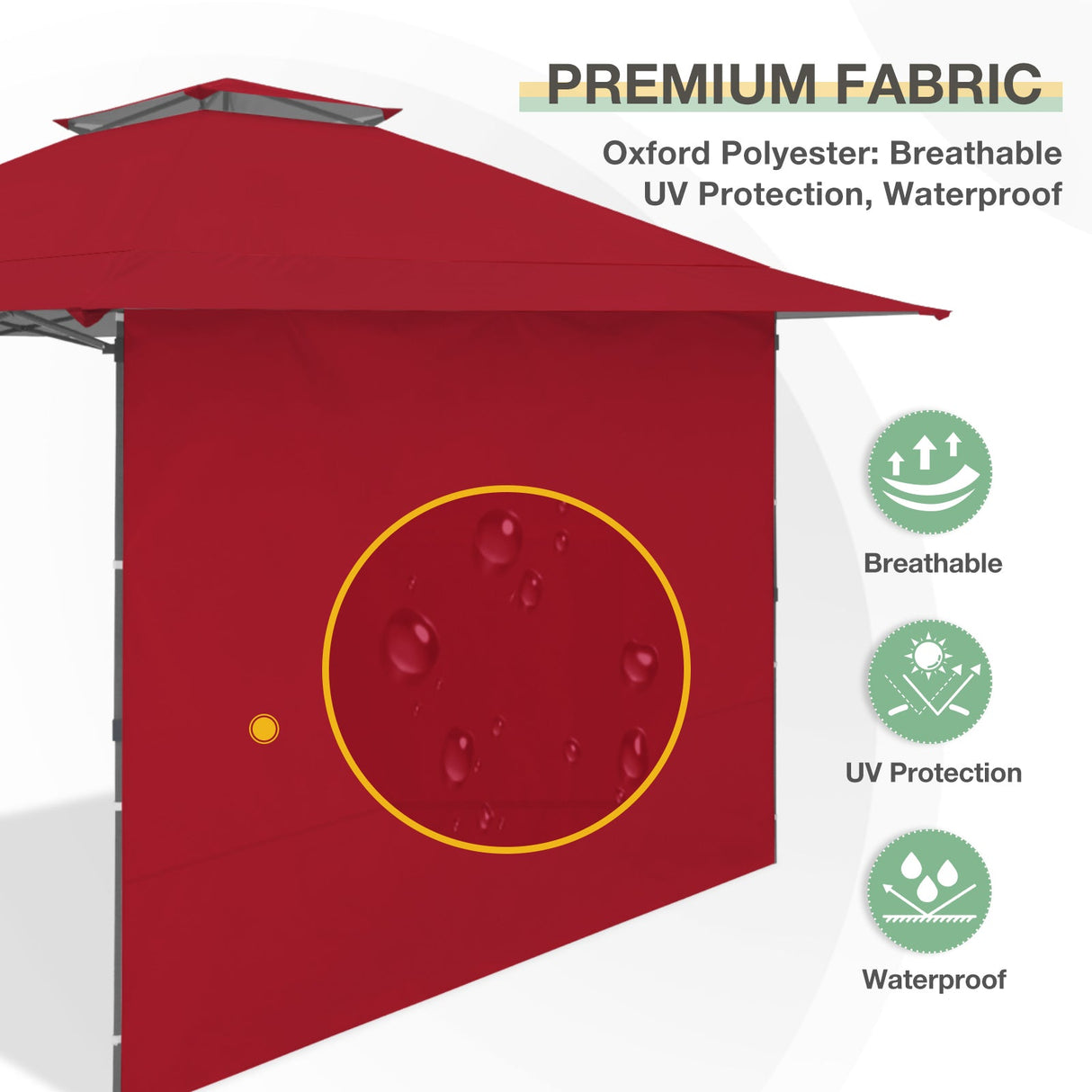 Sunwall / Sidewall for 13x13 ft Straight Leg Canopy - Eagle Peak Custom Canopy Tent