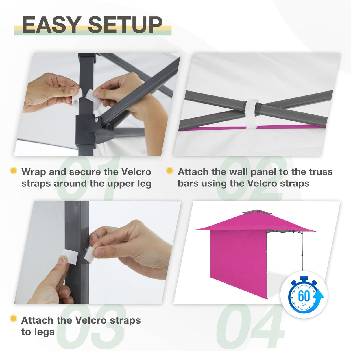 Sunwall / Sidewall for 13x13 ft Straight Leg Canopy - Eagle Peak Custom Canopy Tent