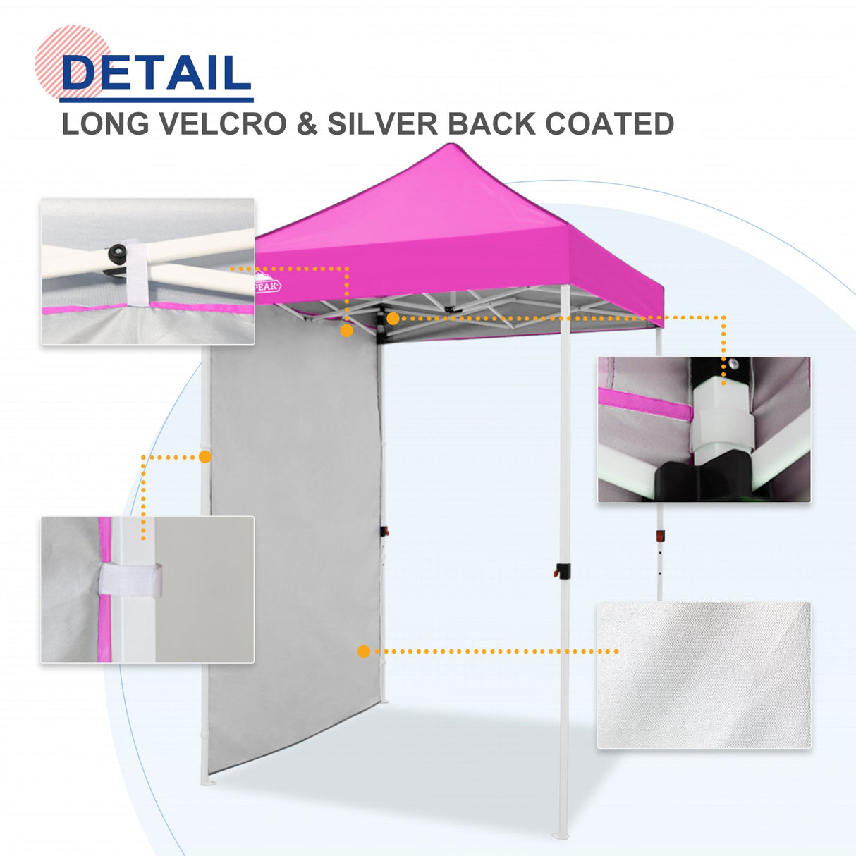 Sunwall / Sidewall for 5x5 ft Straight Leg Canopy only 1 Sidewall - Eagle Peak Custom Canopy Tent