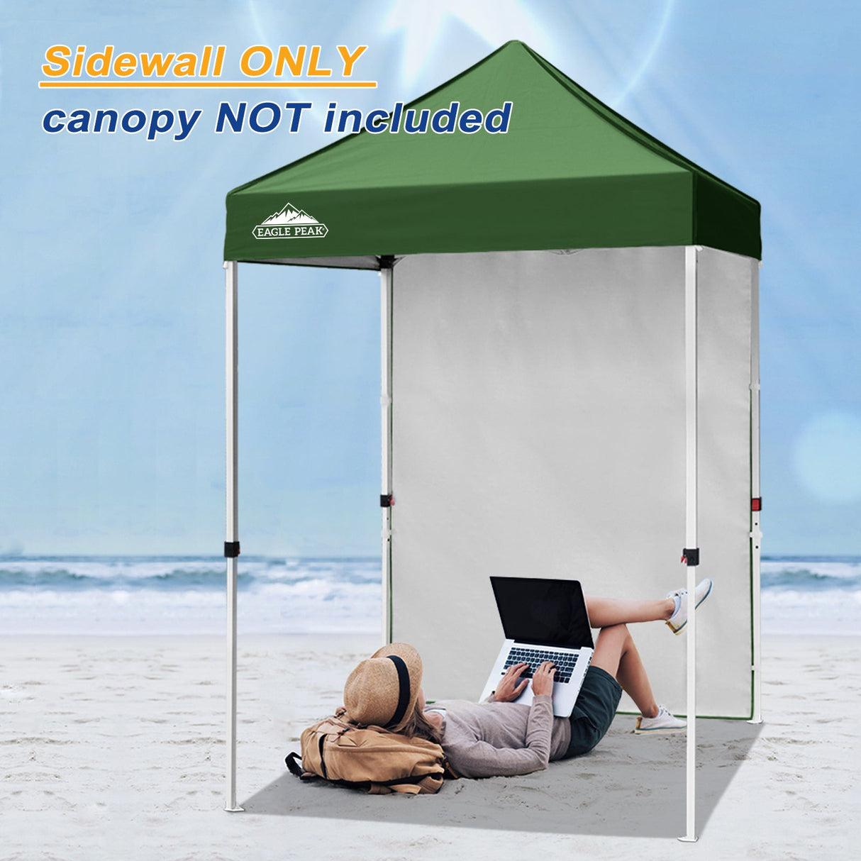 Sunwall / Sidewall for 5x5 ft Straight Leg Canopy only 1 Sidewall - Eagle Peak Custom Canopy Tent