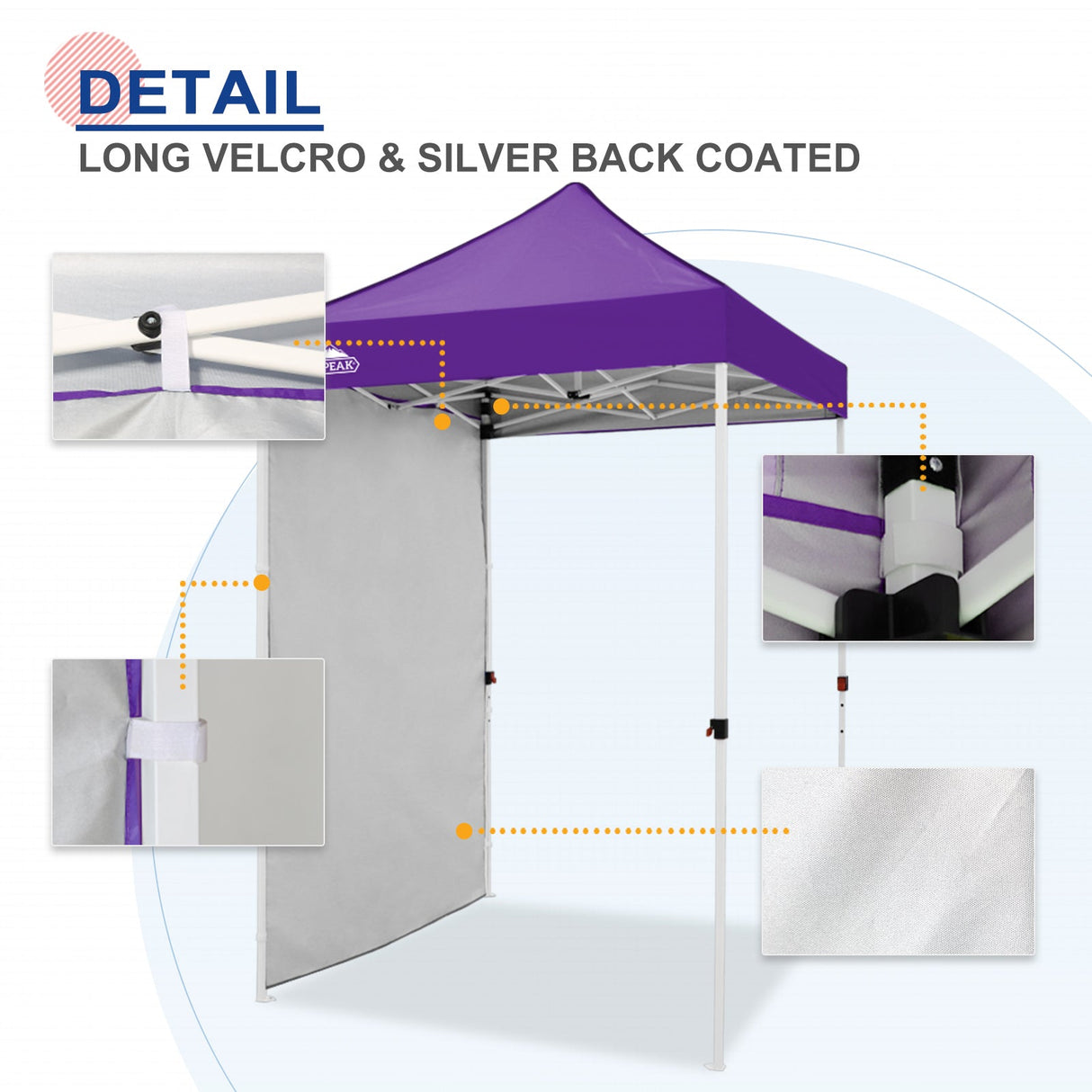 Sunwall / Sidewall for 5x5 ft Straight Leg Canopy only 1 Sidewall - Eagle Peak Custom Canopy Tent