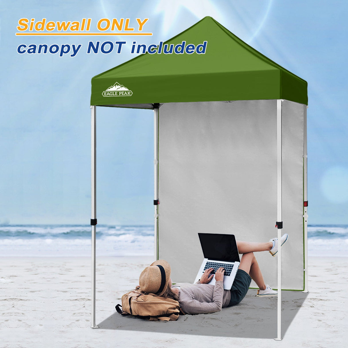 Sunwall / Sidewall for 5x5 ft Straight Leg Canopy only 1 Sidewall - Eagle Peak Custom Canopy Tent
