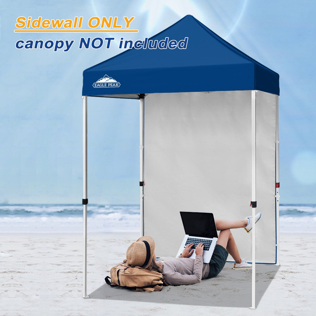 Sunwall / Sidewall for 5x5 ft Straight Leg Canopy only 1 Sidewall - Eagle Peak Custom Canopy Tent