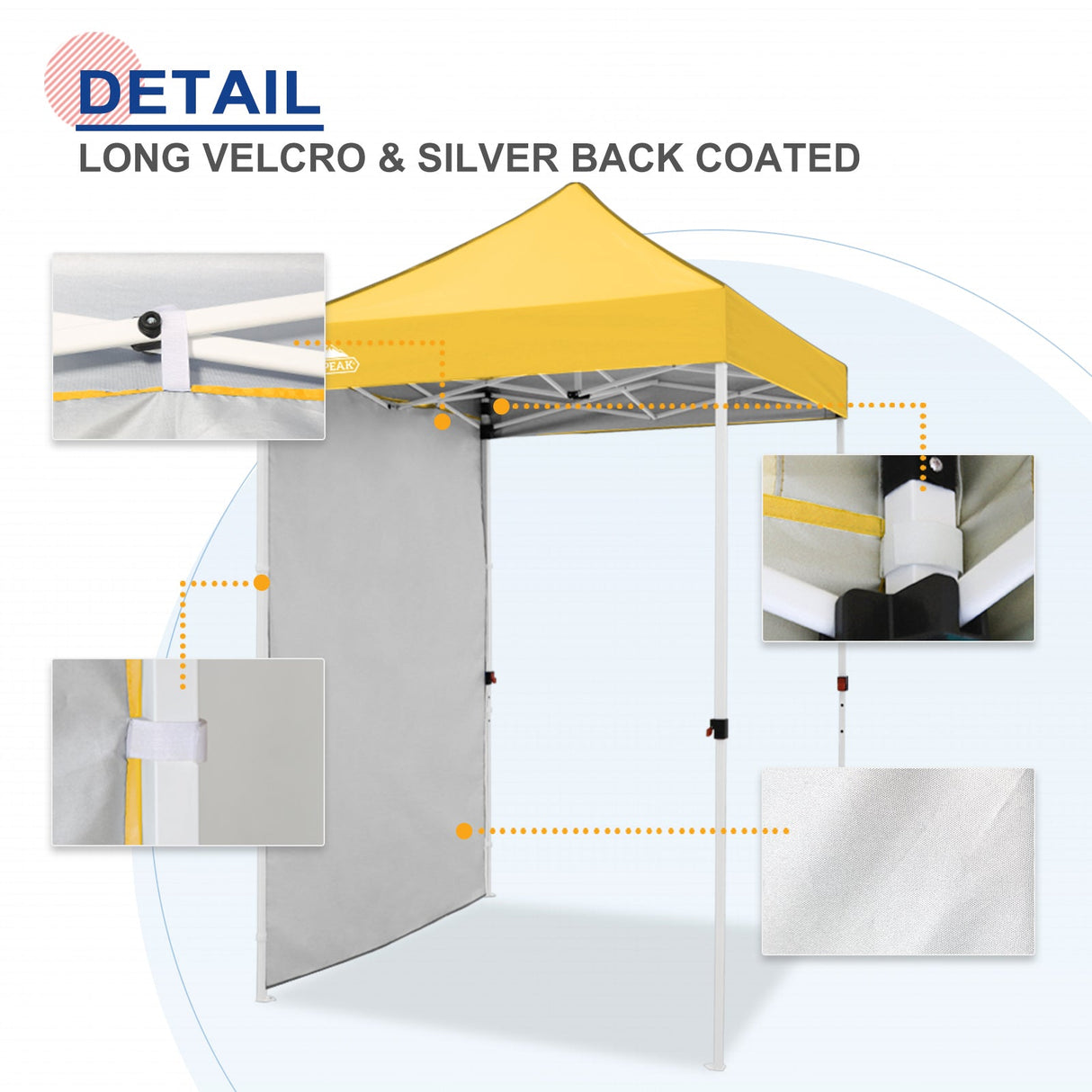 Sunwall / Sidewall for 5x5 ft Straight Leg Canopy only 1 Sidewall - Eagle Peak Custom Canopy Tent