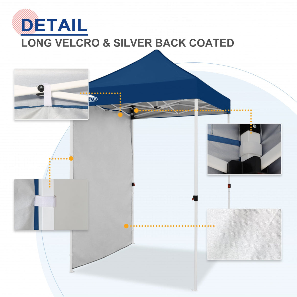 Sunwall / Sidewall for 5x5 ft Straight Leg Canopy only 1 Sidewall - Eagle Peak Custom Canopy Tent