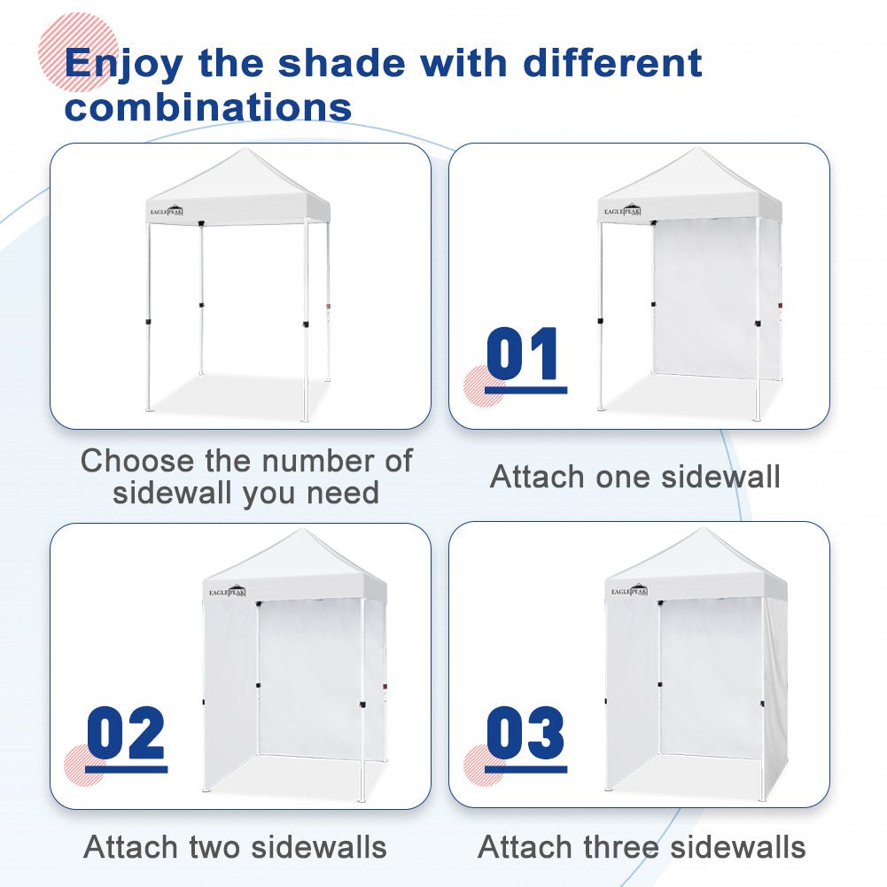 Sunwall / Sidewall for 5x5 ft Straight Leg Canopy only 1 Sidewall - Eagle Peak Custom Canopy Tent