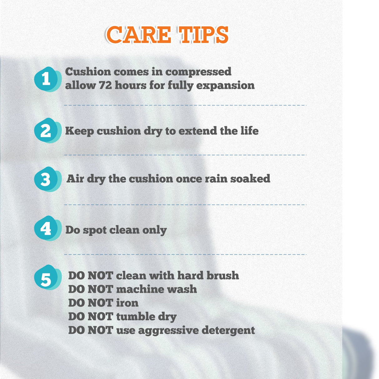 Tufted Outdoor/Indoor High Back Patio Chair Cushion, Set of 2, 46'' x 22'' - Eagle Peak Custom Canopy Tent