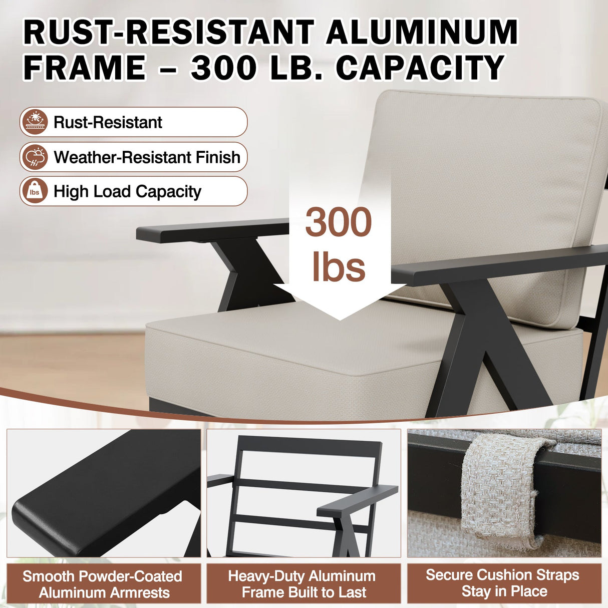 Urban Slate 7 Piece Modern Outdoor Patio Furniture Set - Eagle Peak Custom Canopy Tent