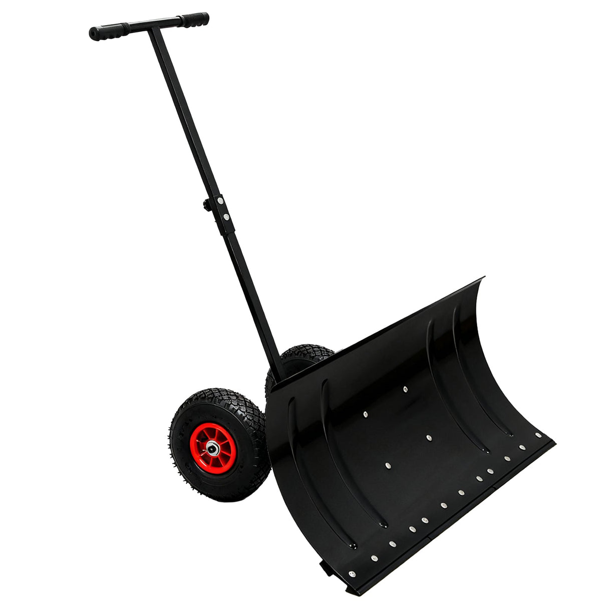 Wheeled Snow Shovel for Driveway 29”x16.5” Blade, Single/Dual Rod - Eagle Peak Custom Canopy Tent