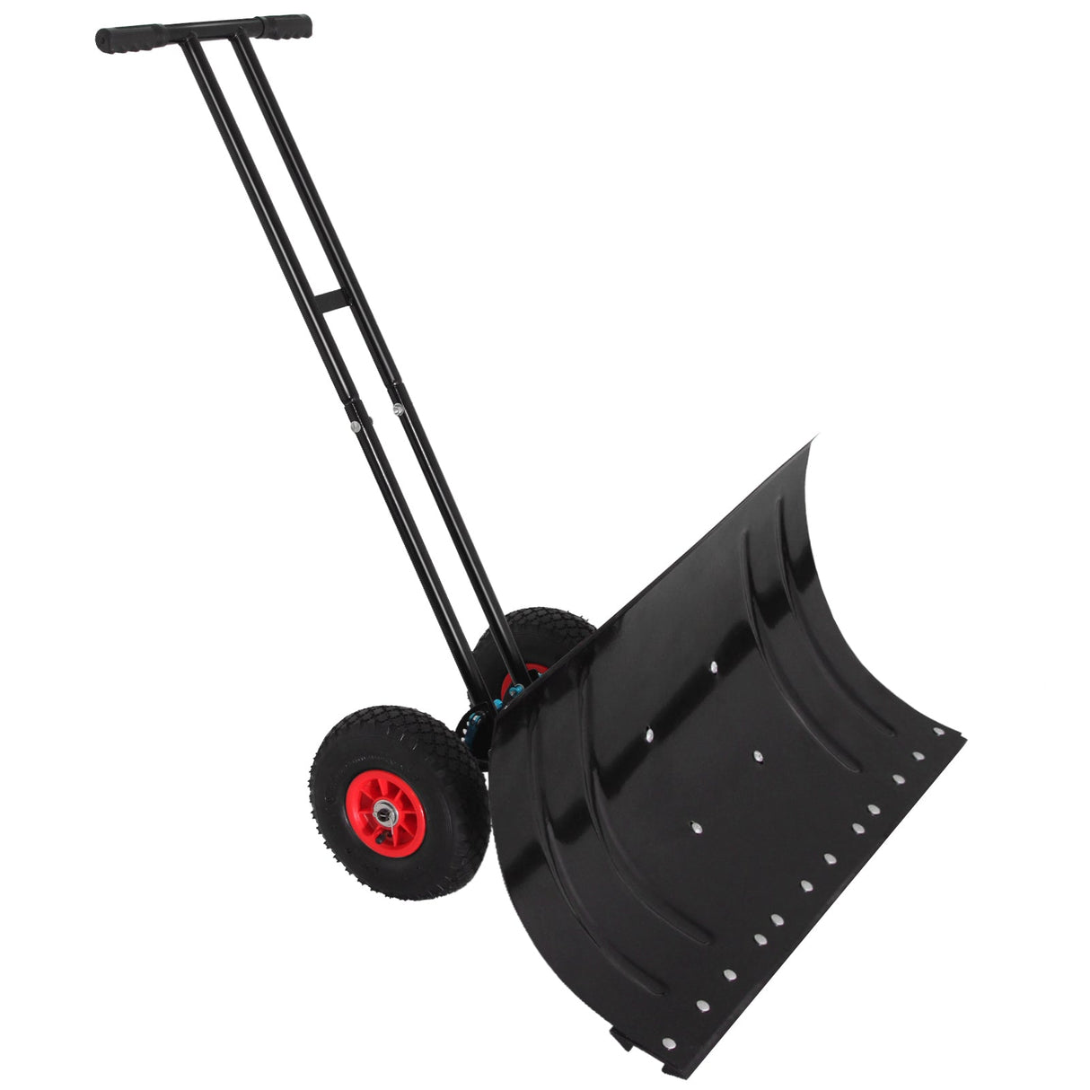 Wheeled Snow Shovel for Driveway 29”x16.5” Blade, Single/Dual Rod - Eagle Peak Custom Canopy Tent