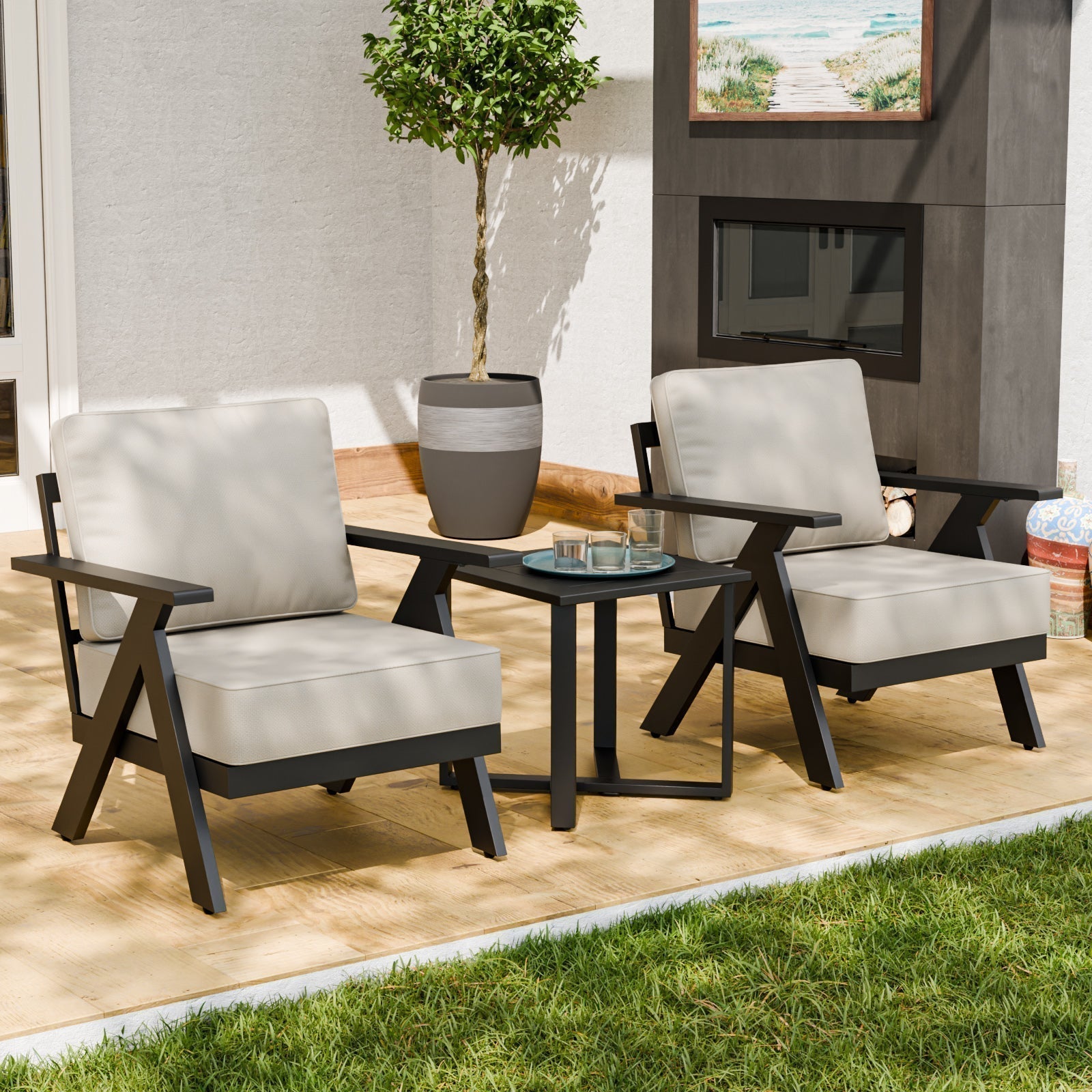 Top 5 Black Metal Outdoor Furniture Sets for a High-End Patio Look - Eagle Peak Custom Canopy Tent