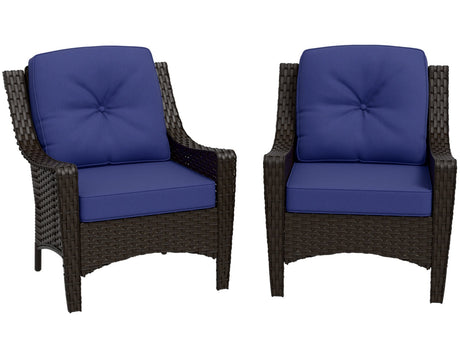Azure Bay Set of 2 Outdoor Wicker Patio Chairs_FHB-C - Eagle Peak Custom Canopy Tent