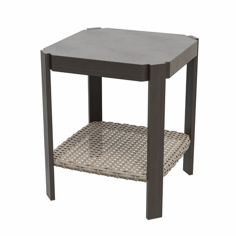 Classic Wicker Patio Side Table_M89 - Eagle Peak Custom Canopy Tent
