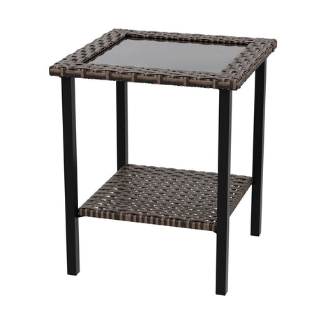 Ocean Vista Outdoor Wicker Side Table_FTX-F - Eagle Peak Custom Canopy Tent