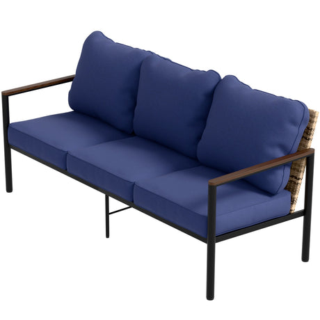 Sunset Dune Collection Modern Outdoor Patio Furniture Sofa_FLA-D - Eagle Peak Custom Canopy Tent