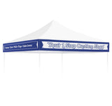 Custom Canopy Valance Wrap Banner with Business Logo for 10x10 Pop Up Canopy, 1x40ft / 1x50ft / 1x60ft