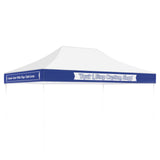 Custom Canopy Valance Wrap Banner with Business Logo for 10x10 Pop Up Canopy, 1x40ft / 1x50ft / 1x60ft
