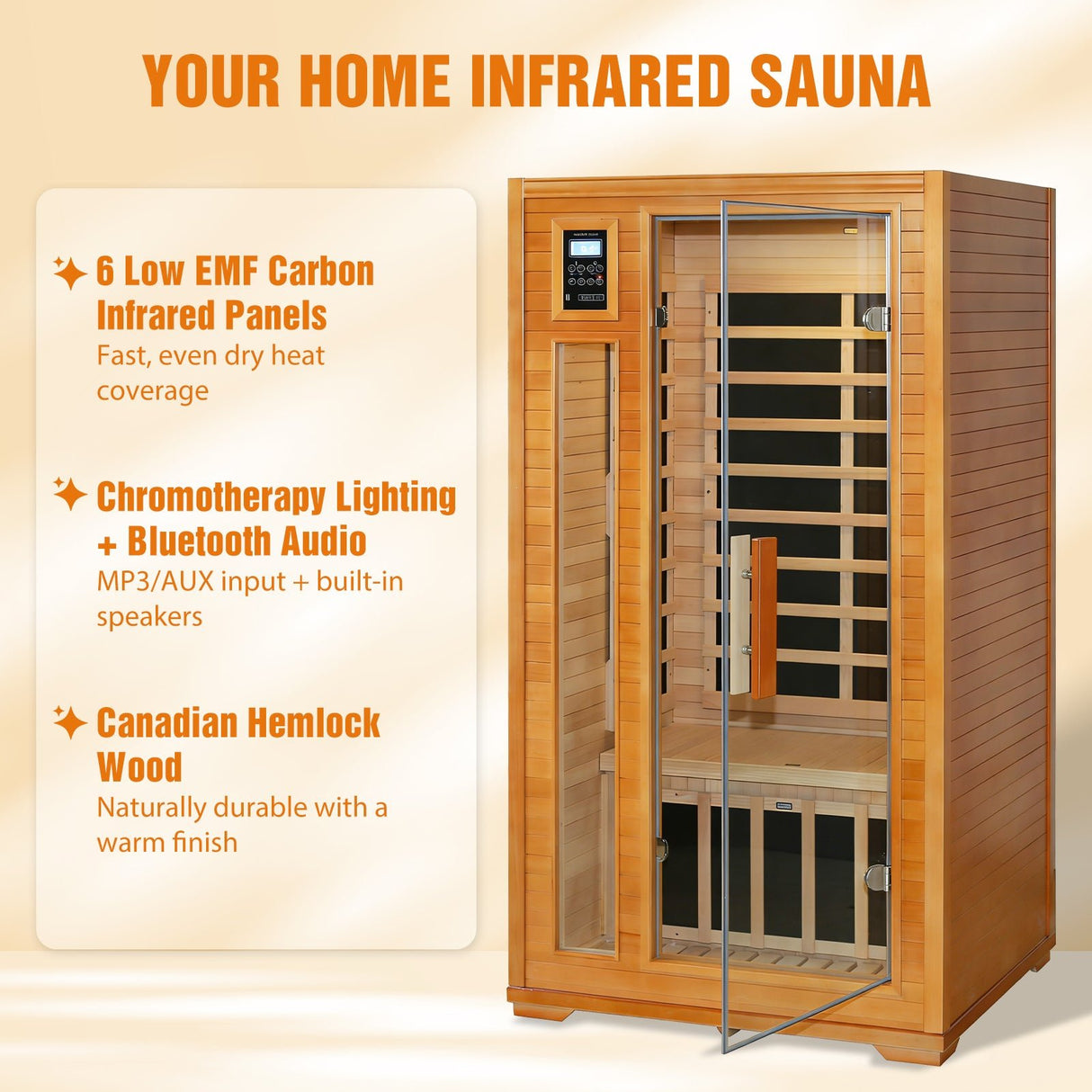 1 - 2/2 Person Low EMF Far Infrared Sauna - Eagle Peak Custom Canopy Tent