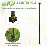 6x6/ 8x8/ 10x10 Portable Pop Up Greenhouse, Patented Center Lock with Gable Roof