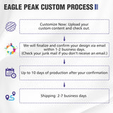 10x10 Alpine Custom Commercial Canopy High Peak Frame, Pop Up Custom Canopy Tent with Logo, 1 Wall & 2 Half Walls - Eagle Peak Custom Canopy Tent