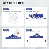 10x10 Alpine Custom Commercial Canopy High Peak Frame,CLICK TO CONFIGURE - Package Prices Start at $629.99 - Eagle Peak Custom Canopy Tent