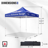 10x10 Alpine Custom Commercial Canopy High Peak Frame,CLICK TO CONFIGURE - Package Prices Start at $629.99 - Eagle Peak Custom Canopy Tent
