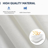 10x10 Commercial Canopy with Gable Roof, White - Eagle Peak Custom Canopy Tent