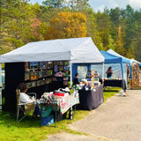 10x10 Commercial Canopy with Gable Roof, White - Eagle Peak Custom Canopy Tent