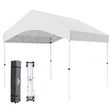 10x10 Commercial Canopy with Gable Roof, White - Eagle Peak Custom Canopy Tent
