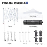 10x10 Commercial Canopy with High Peak, White - Eagle Peak®