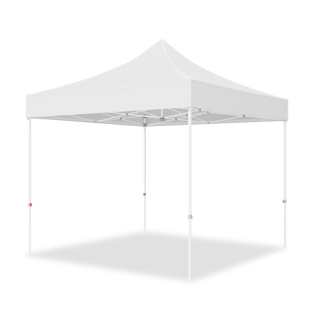 10x10 Commercial Canopy with High Peak, White - Eagle Peak Custom Canopy Tent