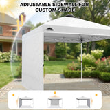 10x10 Commercial Pop up Canopy with 1 Sidewall - Eagle Peak®