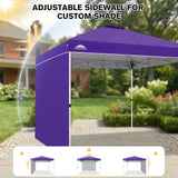 10x10 Commercial Pop up Canopy with 1 Sidewall - Eagle Peak®