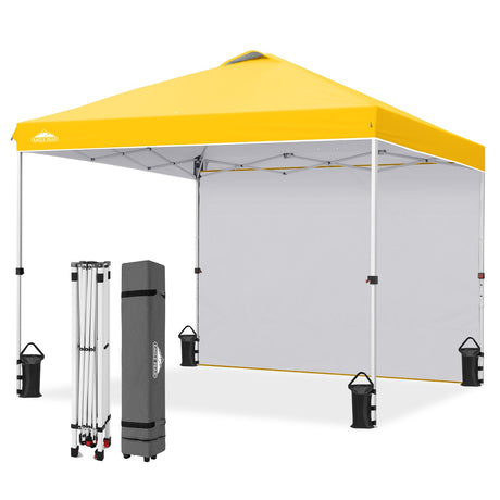 10x10 Commercial Pop up Canopy with 1 Sidewall - Eagle Peak®