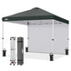 10x10 Commercial Pop up Canopy with 1 Sidewall - Eagle Peak®