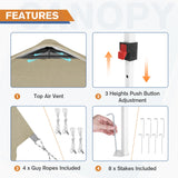 10x10 Commercial Pop up Canopy with 1 Sidewall - Eagle Peak Custom Canopy Tent