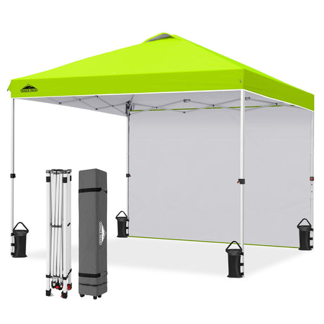 10x10 Commercial Pop up Canopy with 1 Sidewall - Eagle Peak®