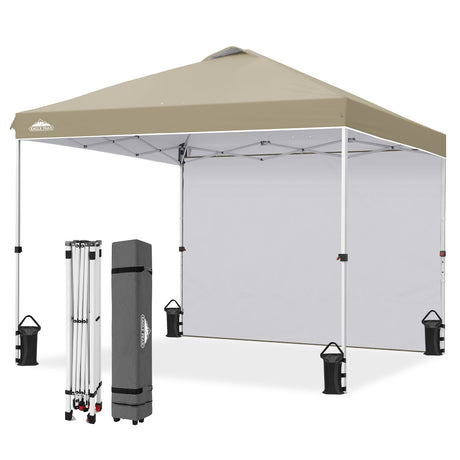 10x10 Commercial Pop up Canopy with 1 Sidewall - Eagle Peak®