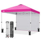 10x10 Commercial Pop up Canopy with 1 Sidewall - Eagle Peak®