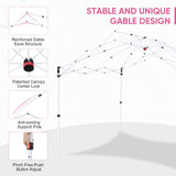 10x10 Custom Commercial Canopy with Gable Roof, CLICK TO CONFIGURE - Package Prices Start at $489.99 - Eagle Peak Custom Canopy Tent