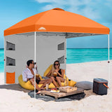 10x10 ft Pop Up Canopy Tent with Sidewall - Eagle Peak Custom Canopy Tent