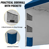 10x10 ft Pop Up Canopy Tent with Sidewall - Eagle Peak Custom Canopy Tent