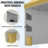 10x10 ft Pop Up Canopy Tent with Sidewall - Eagle Peak Custom Canopy Tent