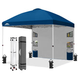 10x10 ft Pop Up Canopy Tent with Sidewall - Eagle Peak Custom Canopy Tent