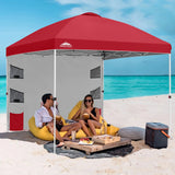 10x10 ft Pop Up Canopy Tent with Sidewall - Eagle Peak Custom Canopy Tent