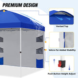 10x10 ft Pop Up Canopy Tent with Sidewall - Eagle Peak Custom Canopy Tent