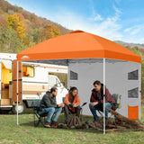10x10 ft Pop Up Canopy Tent with Sidewall - Eagle Peak Custom Canopy Tent